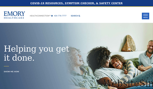 emoryhealthcare.org Screenshot