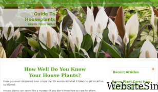 guide-to-houseplants.com Screenshot