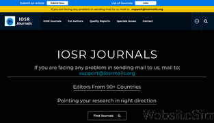 iosrjournals.org Screenshot