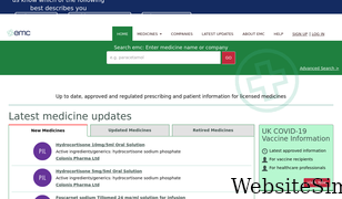 medicines.org.uk Screenshot