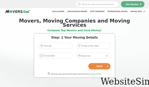 movers.com Screenshot