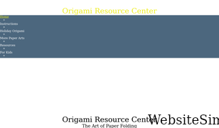 origami-resource-center.com Screenshot