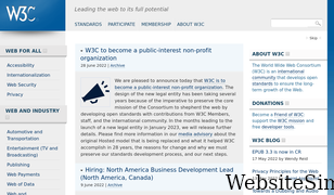 w3.org Screenshot