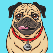 Doug the Pug Stickers