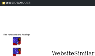 0800-horoscope.com Screenshot