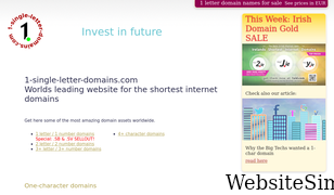 1-single-letter-domains.com Screenshot