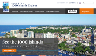 1000islandscruises.ca Screenshot