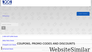 1001promocodes.com Screenshot