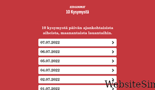 10kysymysta.fi Screenshot