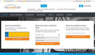 123autoparts.nl Screenshot
