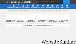 123free3dmodels.com Screenshot