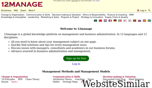 12manage.com Screenshot