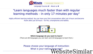 17-minute-languages.com Screenshot
