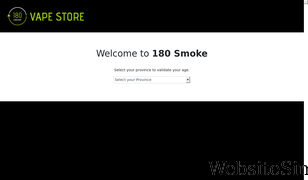 180smoke.ca Screenshot
