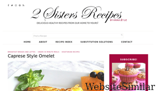 2sistersrecipes.com Screenshot