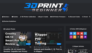 3dprintbeginner.com Screenshot