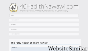 40hadithnawawi.com Screenshot