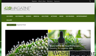 420magazine.com Screenshot