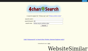 4chansearch.com Screenshot