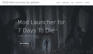 7d2dmodlauncher.org Screenshot