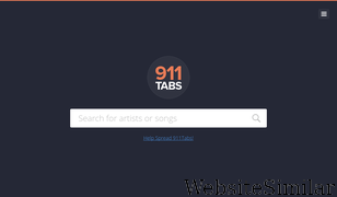 911tabs.com Screenshot