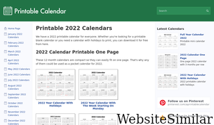 a-printable-calendar.com Screenshot