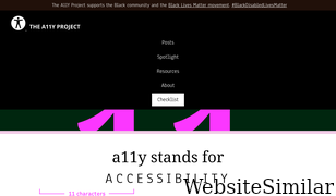 a11yproject.com Screenshot