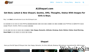 a1shayari.com Screenshot