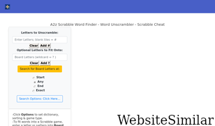 a2zwordfinder.com Screenshot