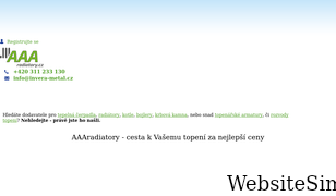 aaaradiatory.cz Screenshot