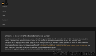 abandonwaregames.net Screenshot