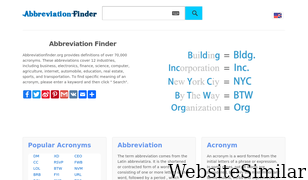 abbreviationfinder.org Screenshot