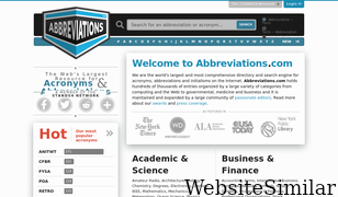 abbreviations.com Screenshot