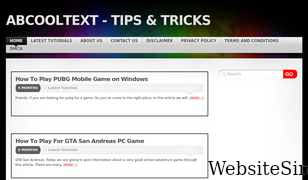 abcooltext.com Screenshot