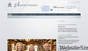 academie-francaise.fr Screenshot