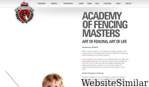 academyoffencingmasters.com Screenshot