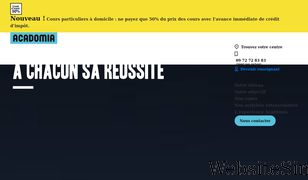 acadomia.fr Screenshot
