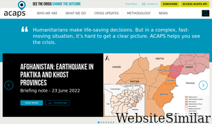 acaps.org Screenshot