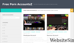 accountsz.com Screenshot
