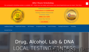 accrediteddrugtesting.com Screenshot