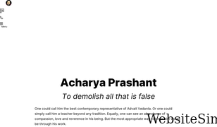 acharyaprashant.org Screenshot