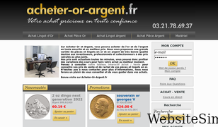 acheter-or-argent.fr Screenshot