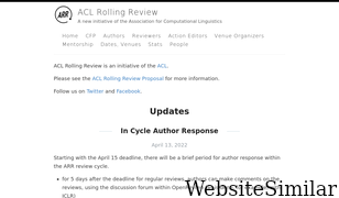 aclrollingreview.org Screenshot
