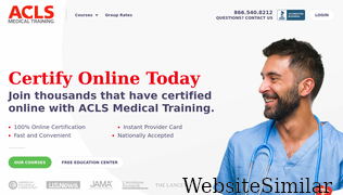 aclsmedicaltraining.com Screenshot