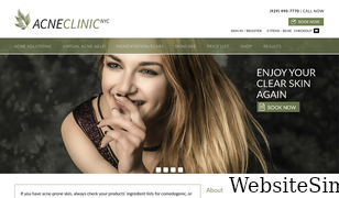 acneclinicnyc.com Screenshot