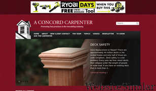 aconcordcarpenter.com Screenshot