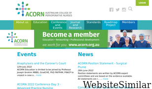 acorn.org.au Screenshot