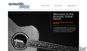 acousticguitarforum.com Screenshot