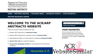 acrabstracts.org Screenshot