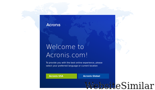 acronis.com Screenshot